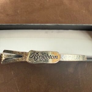 PREOWNED BRIGHTON SILVER BANGLE BELT BUCKLE BRACELET